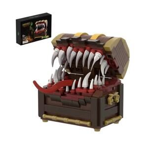 MOC Game Mimic Moster Treasure Chest Building Blocks Set - NEW Sealed Box